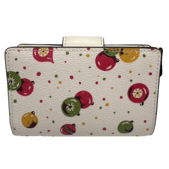 COACH Medium Corner Zip Wallet with Ornament Print - Picture 2 of 9